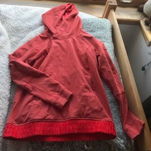 Lululemon coral orange sweatshirt
